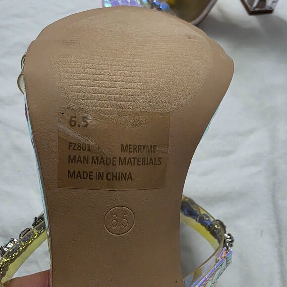 Iridescent rhinestone shoes - Picture 6 of 6